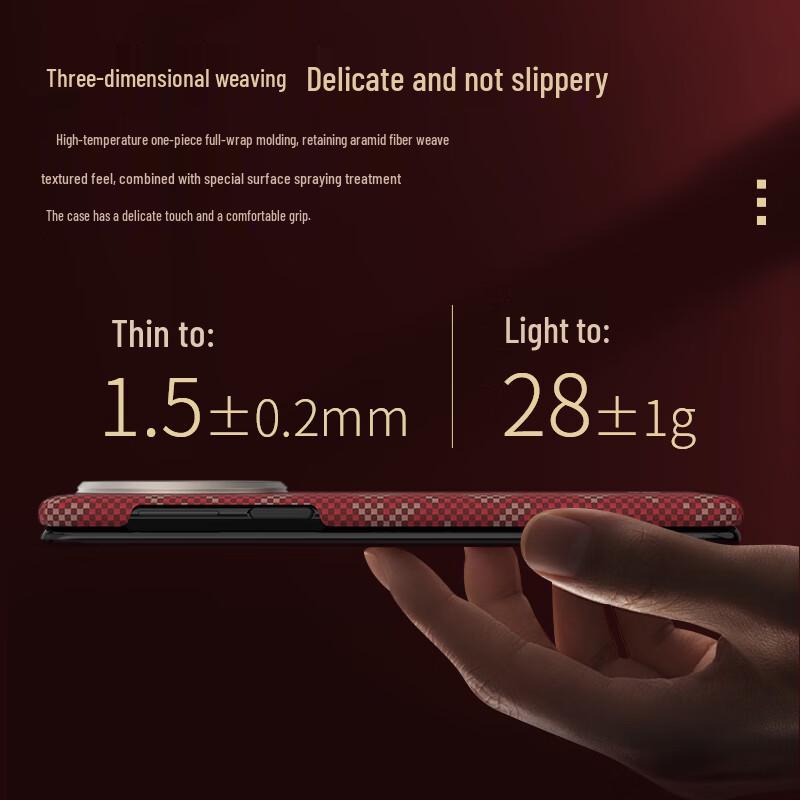 BLUEO Kevlar Aramid Fiber Magnetic Hinge Phone Case for Huawei Mate X Series