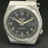 Seiko 5 АВТОМАТИЧЕСКИЕ ЯПОНСКИЕ 7009A МУЖСКИЕ ВИНТАЖНЫЕ ЧАСЫ С ЧЕРНЫМ ЦИФЕРБЛАТОМ a701318-5 R206a-a701318