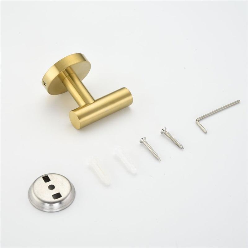 Металлический настенный крючок 4 шт., с монтажным комплектом, для ванной комнаты, коридора и кухни