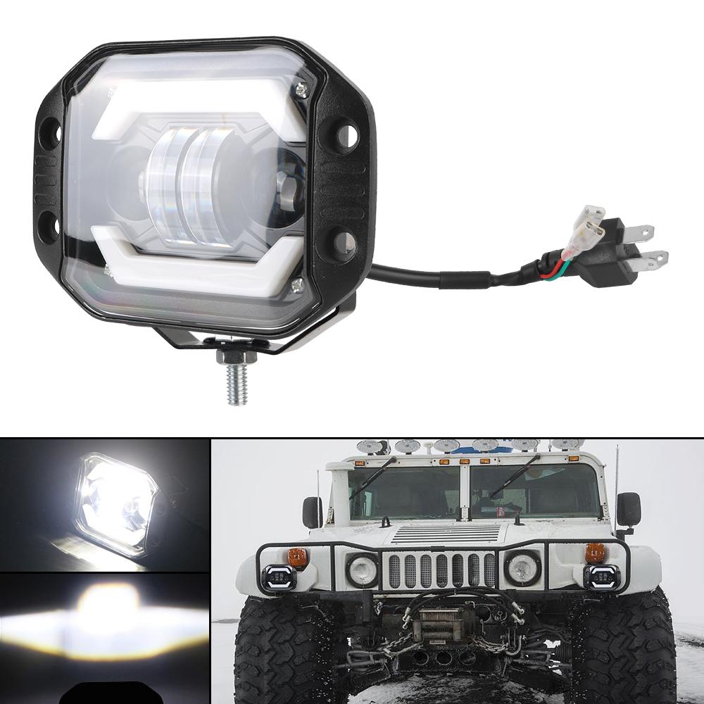 Рабочий свет дальнего/ближнего света 12 В водонепроницаемый для скрытого монтажа для внедорожника Jeep Truck Off Road 4X4 Автомобильный светодиодный прожектор 5 дюймов