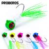 Lure Bait Lead Head Hook, Colored Feather Hook, Big Eye Fake Bait Fish Hook, Fly Hook, Fishing Gear Accessories