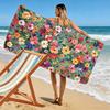 Colorful Floral Pattern Beach Towel Beach towel quick-drying for travel outdoor sports jogging beach and swimming
