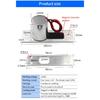 New DC12V Electric Drop Bolt Lock NC Fail Safe Stainless Waterproof Outdoor Embed Install Magnetic Induction Electronic Cylinder