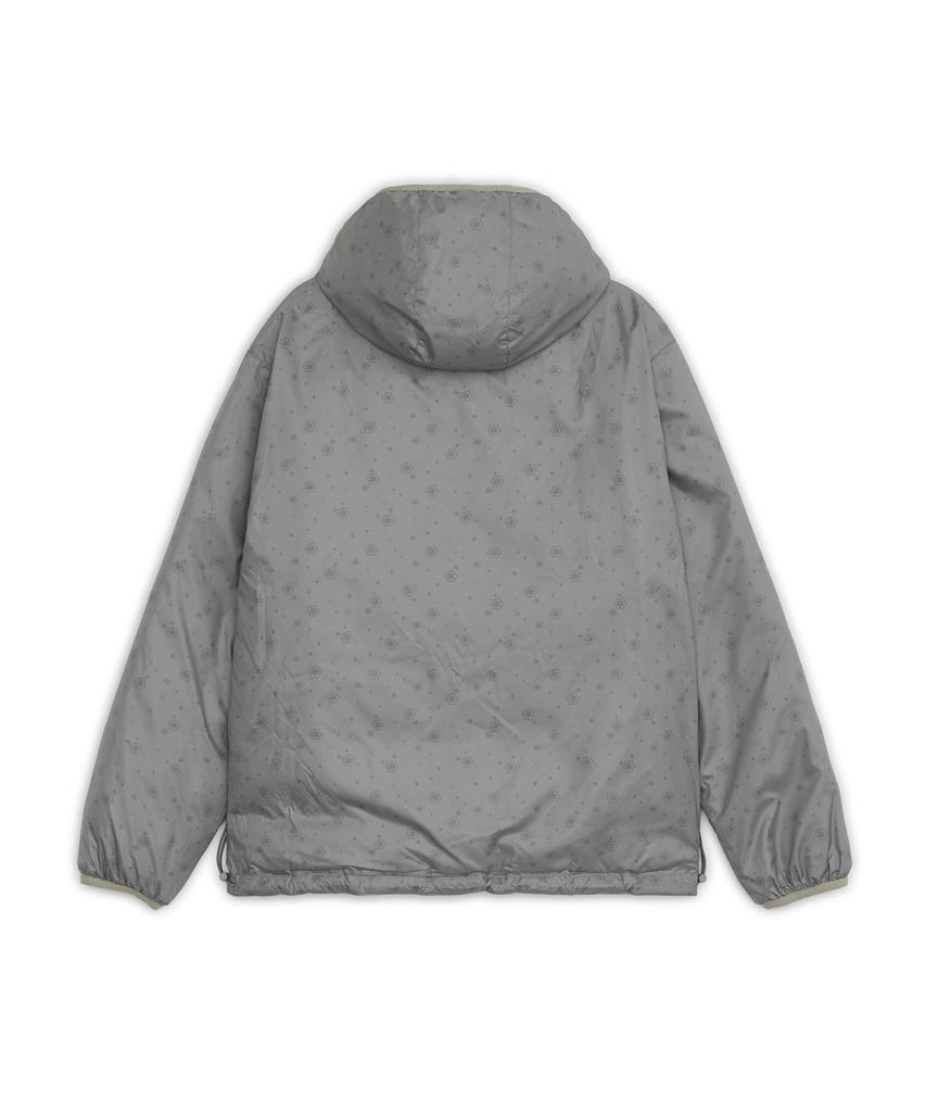 OHESHIO Reversible Floral Graphic Duck Down, Light Gray