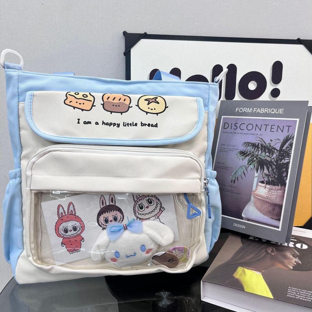 Японский стиль старшей школы, большая вместимость, ита-бэг – милый прозрачный рюкзак через плечо с аниме-куклой