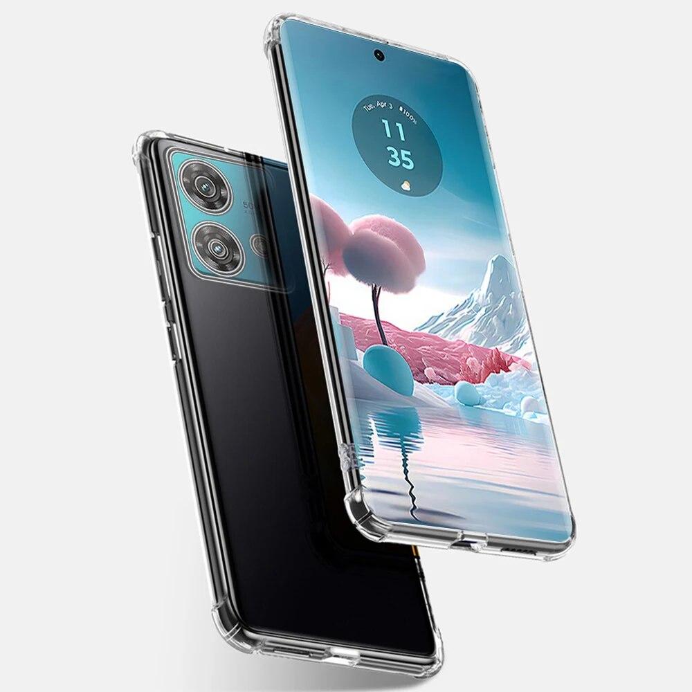 Противоударный мягкий силиконовый чехол для телефона с подушкой безопасности для Motorola Edge 40 Neo 40 Pro, прозрачный защитный бампер из ТПУ для Motorola Edge 30 Pro, задние чехлы