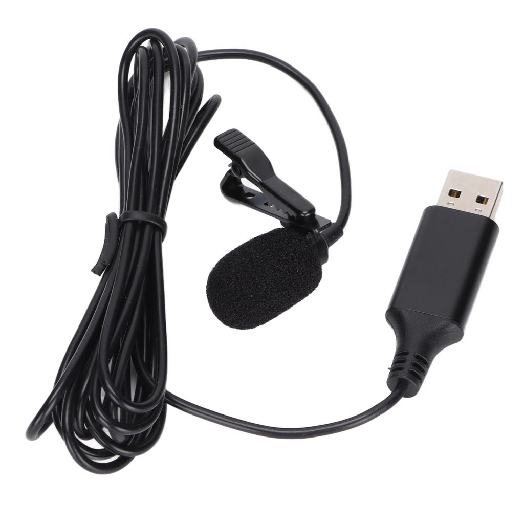 Нагрудный микрофон Портативный проводной мини-нагрудный микрофон с USB-интерфейсом для камер мобильных телефонов