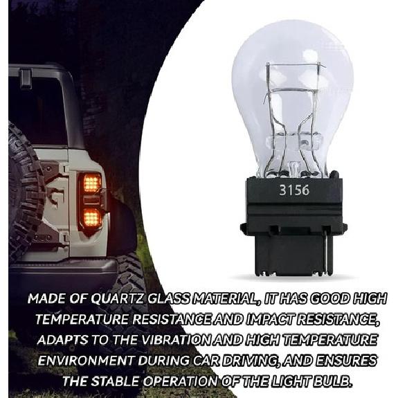 Лампочка стоп-сигнала, лампочки заднего фонаря, лампочка приборной панели автомобиля, 10 шт., белые, 3156