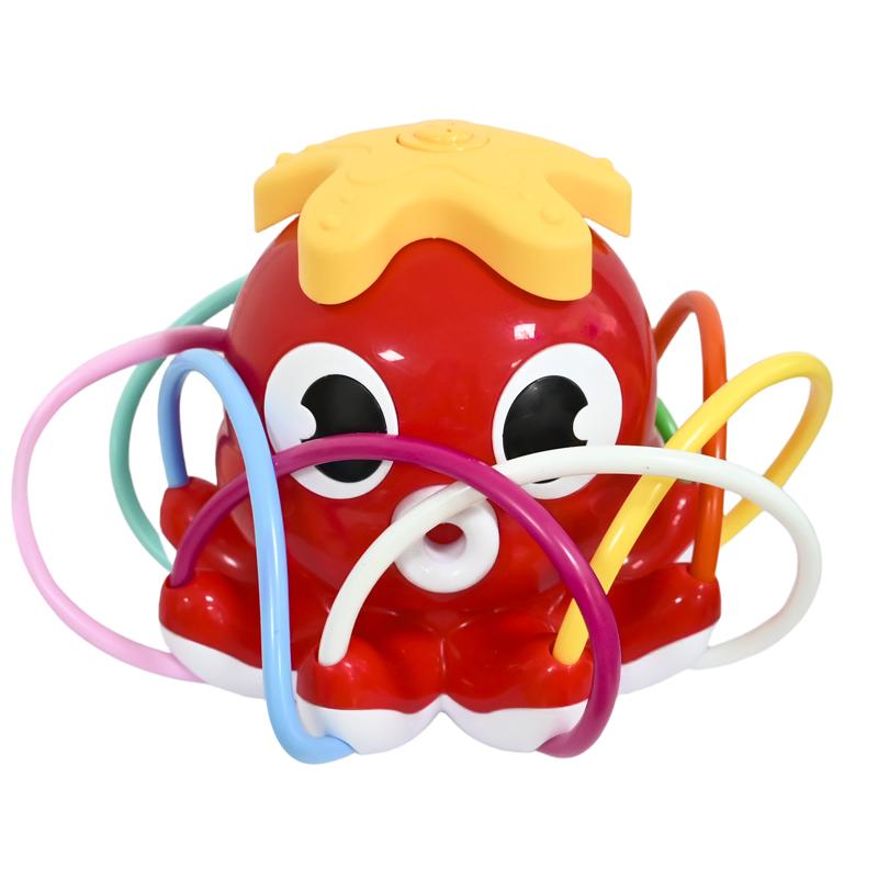Летний уличный водяной разбрызгиватель Осьминог Игрушка для игры в воде Цветная водяная трубка Вращающаяся головка распылителя Садовые инструменты для полива газона