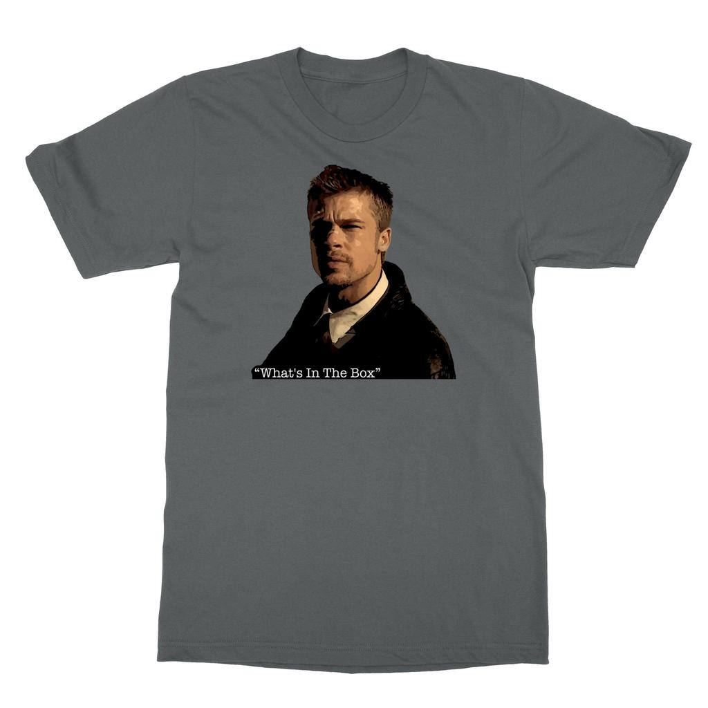 What's In The Box Brad Pitt Seven Movie Fan Men's T-Shirt