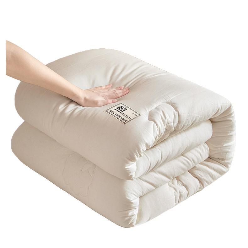 Антибактериальное одеяло класса А из хлопка Синьцзян - 100% наполнитель из чистого хлопка для использования весной, осенью и теплой зимой в общежитии
