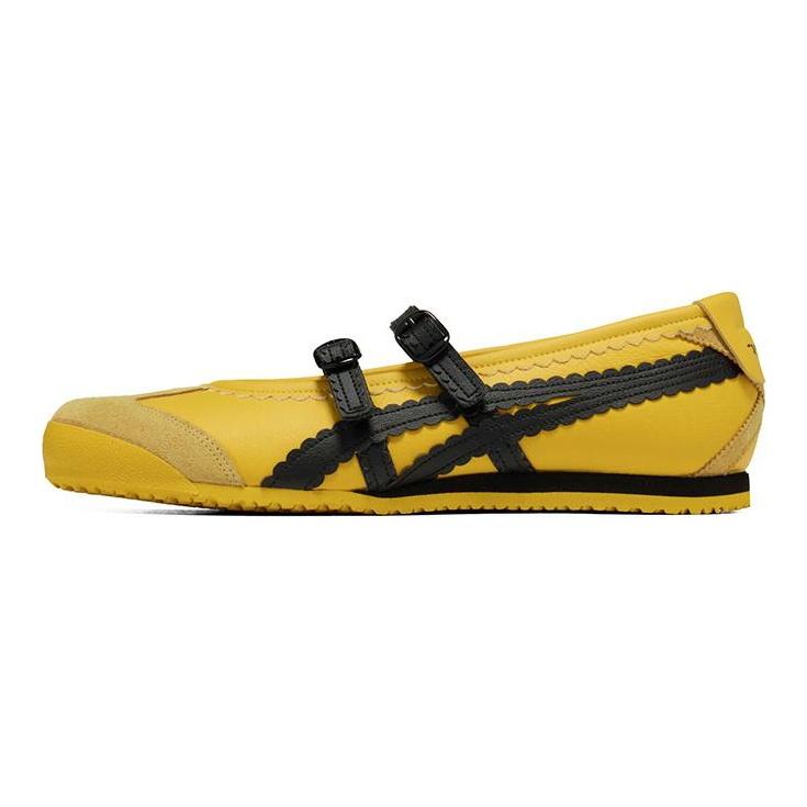 ONITSUKA TIGER MEXICO 66 Туфли на плоской подошве Mary Jane Женские Желтые Черные 1182A678-750