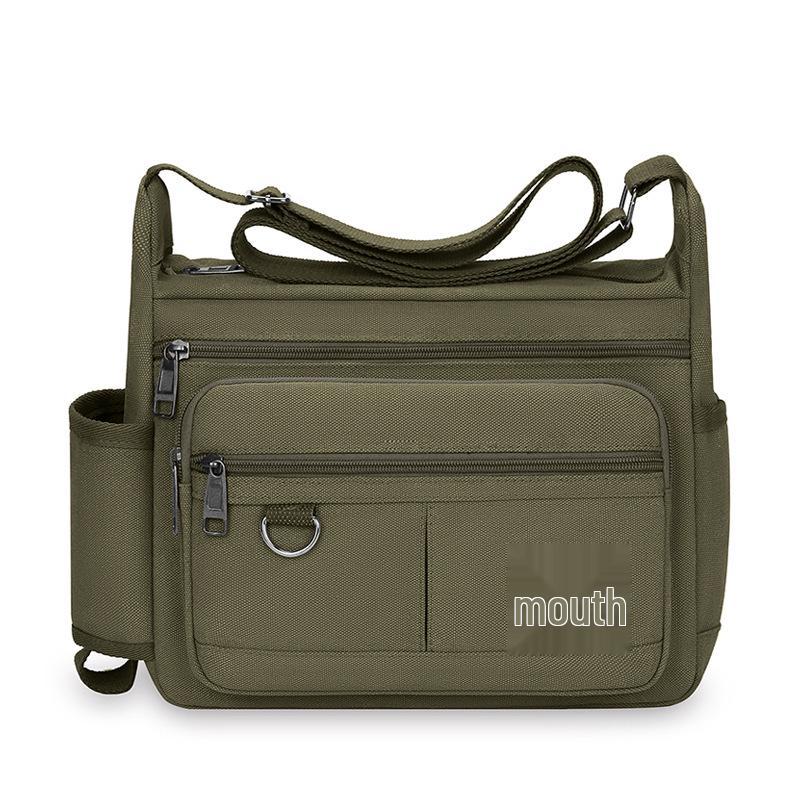 Мужская парусиновая сумка через плечо и на плечо - Повседневная дорожная сумка-мессенджер и рюкзак