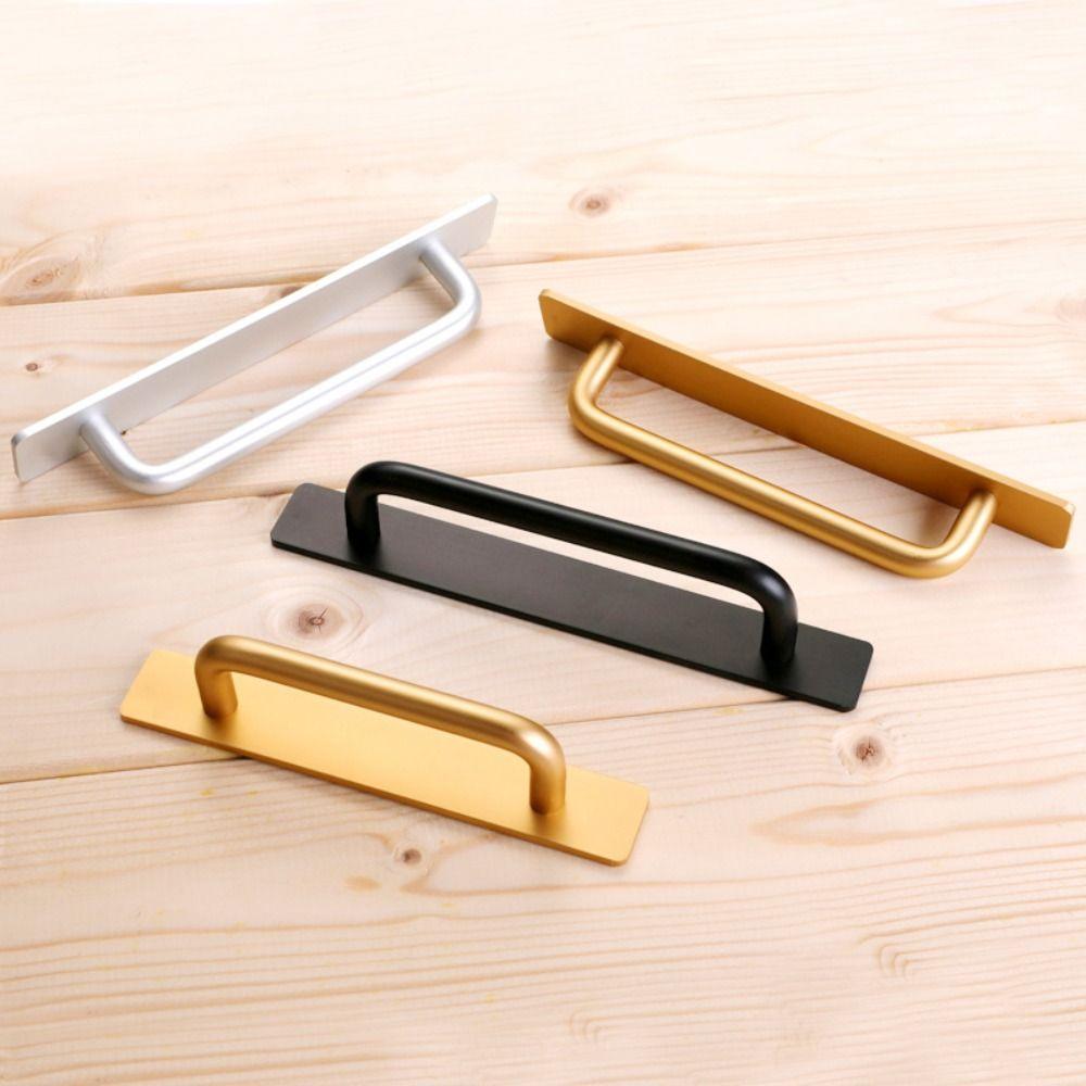 Aluminium Alloy Door Handle Self-Adhesive Door Handlebar Fashion Door Knob Cabinet