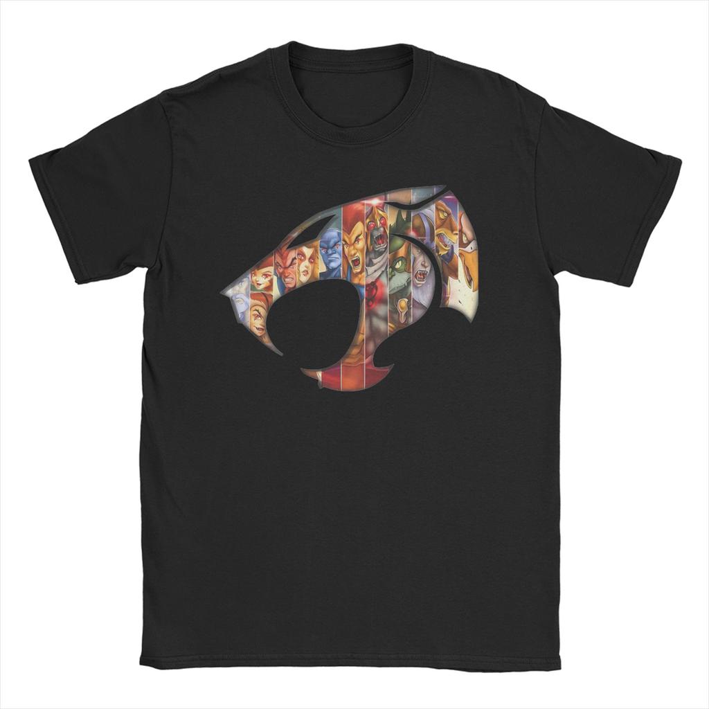 Men Womens ThunderCats T Shirt Panthro Cheetara Tygra 80s Retro Cartoon Pure Cotton Clothes Vintage Tee Shirt Graphic TShirts