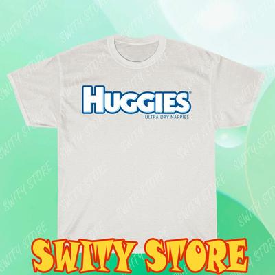 Huggies Ultra Dry Подгузники Лого Футболка Лого Футболка Смешная Размер от S до 5XL