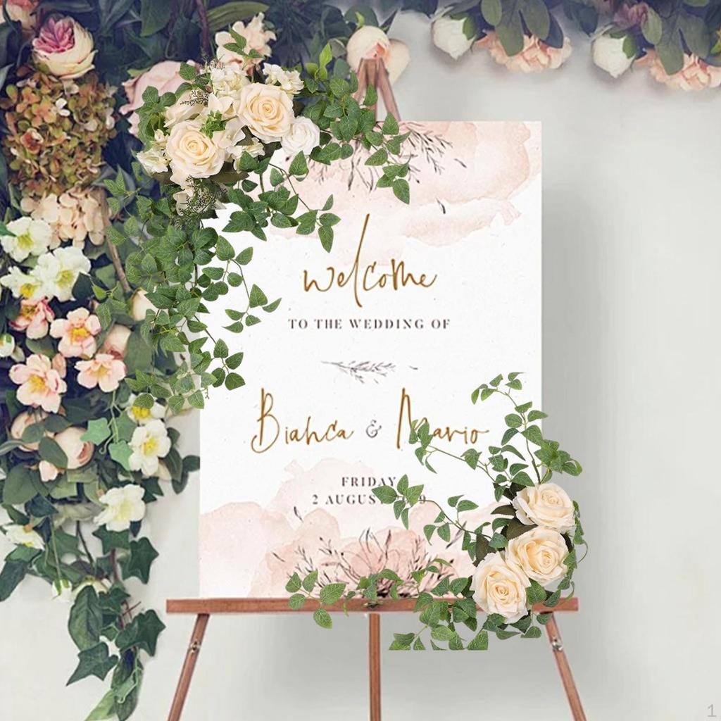 2 шт. свадебная арка Флорес искусственные цветы гирлянда украшение для вечеринки на открытом воздухе принадлежности