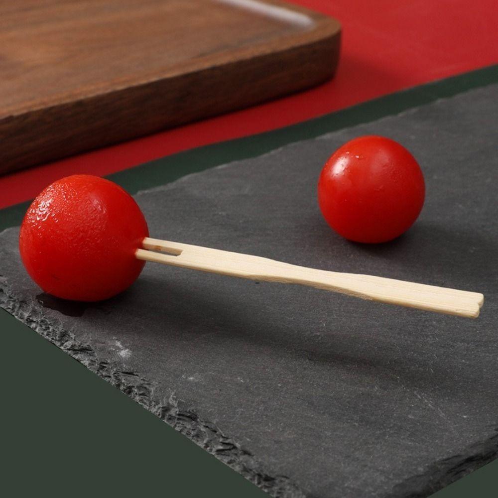200 Pieces Mini Size Disposable Fruit Fork Love Shaped Top Fruit Picks Sushi Sticks  Birthday