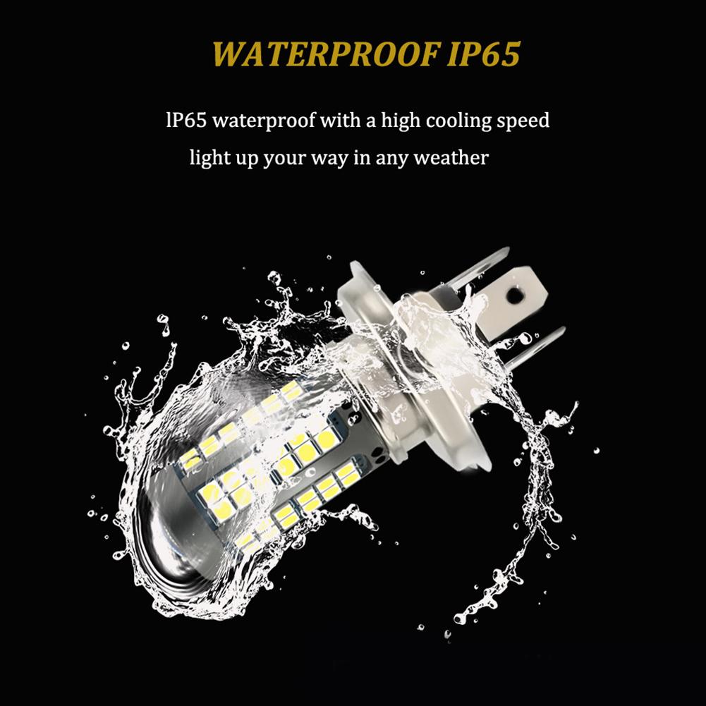 Светодиодные лампы BA20D H4 P15D для мотоциклов с чипами 3030 20000LM 25W Hi Lo, фара для мотоцикла, DRL, яркая, подключай и работай