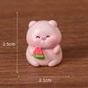 Мини летняя розовая фигурка поросенка мультяшная свинья микро ландшафтный орнамент кукольный домик модель автомобиля интерьер домашнего рабочего стола украшение
