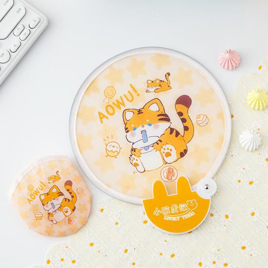 Прекрасное круглое украшение с различными узорами, жаркое лето, охлаждающий детский складной вентилятор, товары для дома