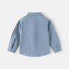 2025 Spring New Boys Long-sleeved Shirt Korean Version Baby Lapel Shirt Children's Fashion Top