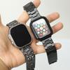 Подходит для ремешка Apple Watch iwatch7/6/5/4/3/SE representative с магнитным ремешком цвет карбон модный деловой