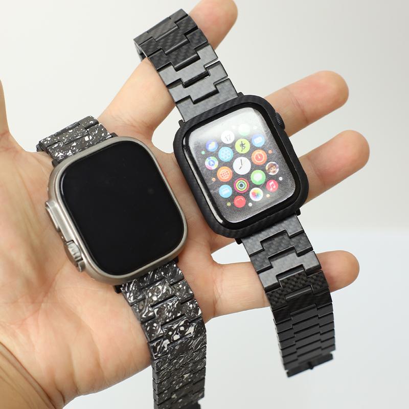 Подходит для ремешка Apple Watch iwatch7/6/5/4/3/SE representative с магнитным ремешком цвет карбон модный деловой