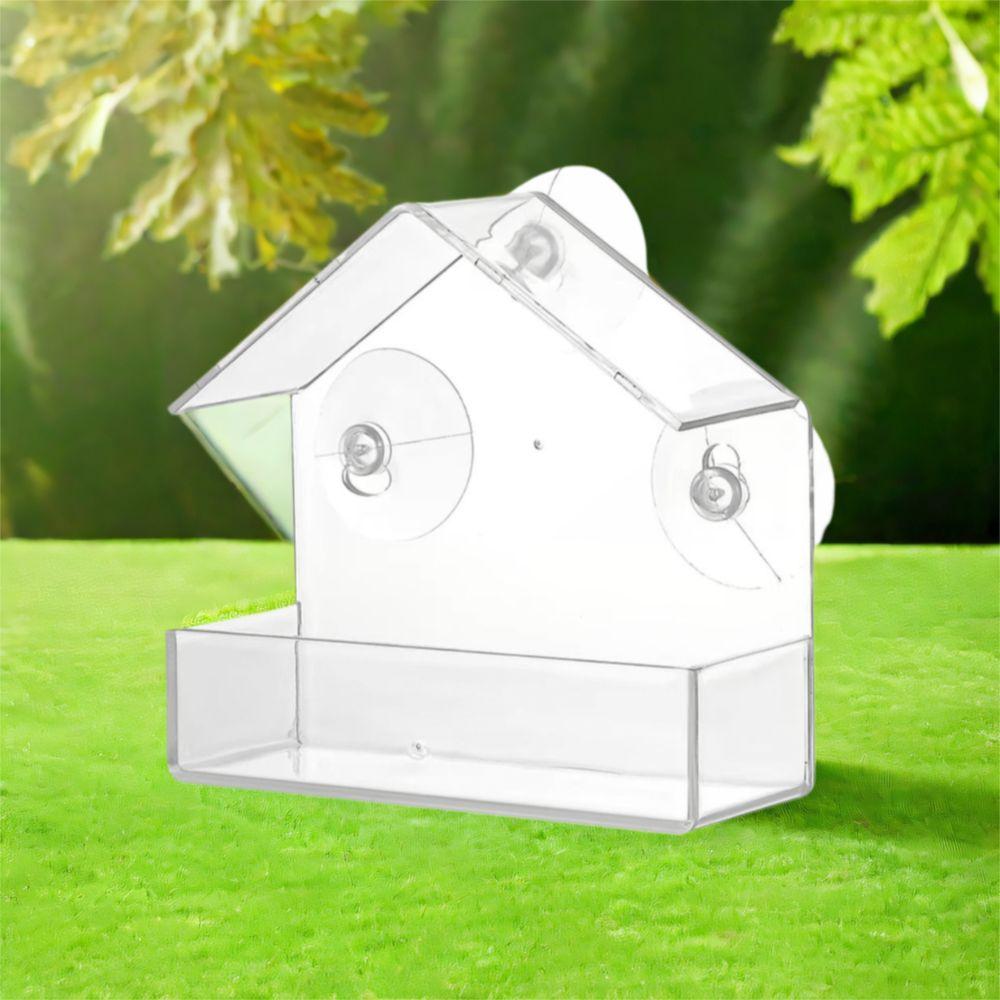 Прозрачные кормушки для птиц Пластиковый домик для птиц на окно Кормушки для птиц на подоконник Снаружи Сад