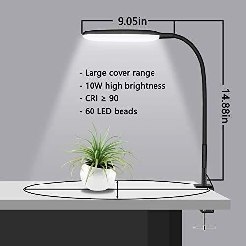 Lampe de Bureau - NovoLido - 10W - Flexible 360° - 3 Modes de Couleur - Gradation Continue