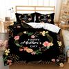 Holiday Christmas Love 3D Quilt Cover Bed Three-Piece Digital Printing Kit Four-Piece Set