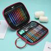 1Set Aluminum Circular Knitting Needles Set Interchangeable Crochet Hooks Weaving Yarn Knitting Craft Tools Multiple Sizes