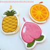 Cartoon Fruit Hand Towel Hanging Absorbent Bathroom Kerchief Coral Fleece Thickened Washcloth