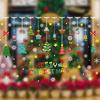 Christmas Decorations Self-adhesive Glass Door Stickers Shop Window Decorations Festive Atmosphere Christmas Window Decorations