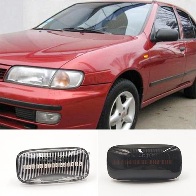 New 12V LED Side Marker Turn Signal Lamps Car Light Accessories for Nissan Skyline R34 Almera N15 N16 Pulsar Maxima QX Sunny G10