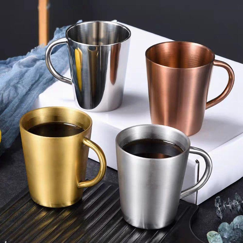 Stainless Steel Double Wall Kitchen Accesssories Mug Anti-scald Beer Cup Water Mugs Coffee Mug Cup