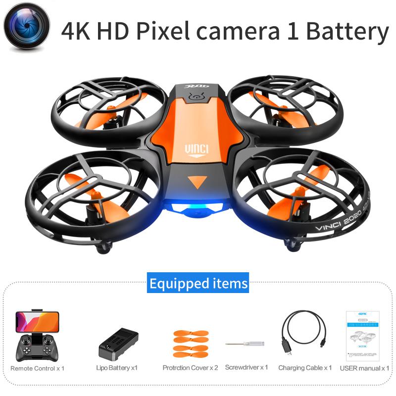 New V8 Mini Drone 4K Camera Profession HD Wide Angle Cam WiFi Fpv Quadcopter Height Keep Dron Helicopter Toys For Boys Gift