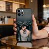 Чехол для телефона C.R.O Crocraxker Rapper для iPhone 17,16,15,14,13,12,11 Plus,Pro Max, Мягкий силиконовый черный чехол