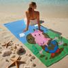 proof beach towel with a Peppa Pig pattern - soft,absorbent,quick-drying,machine washable - perfect for swimming,camping,bathing
