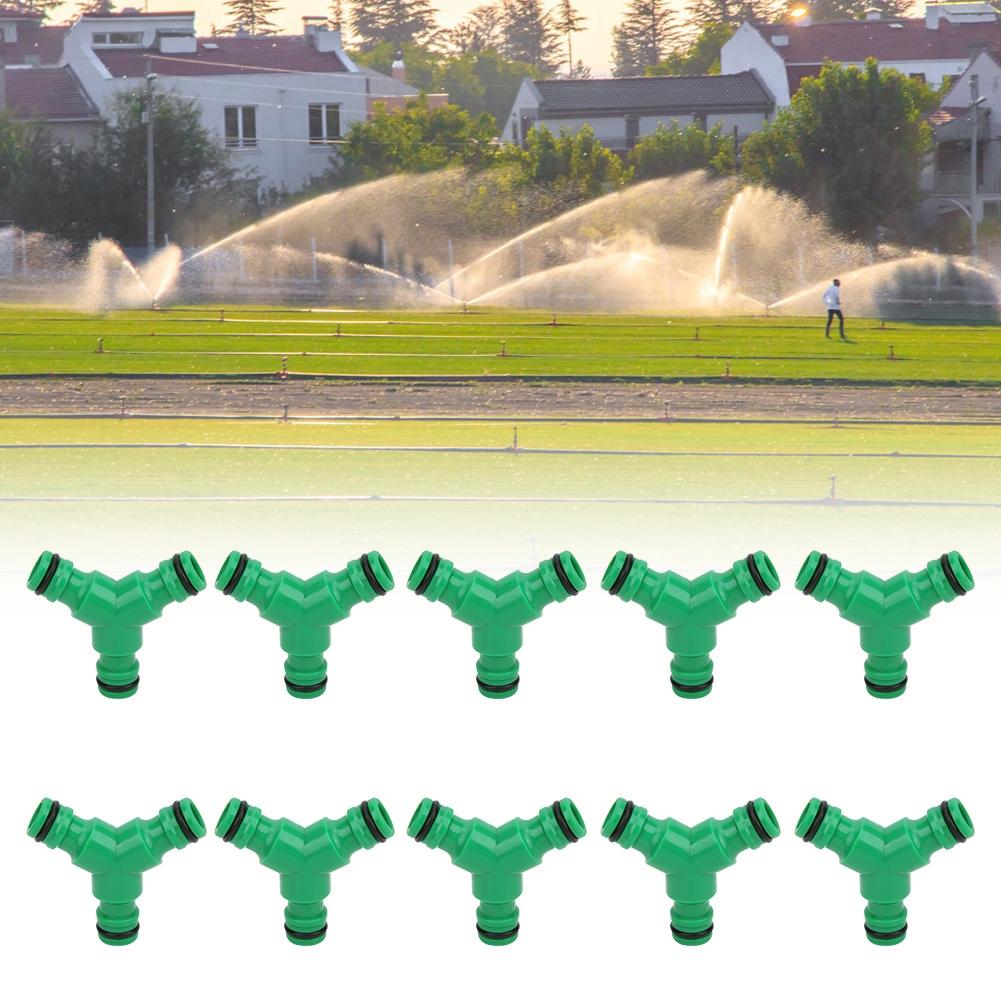 10PCS 3 Way Coupling Water Hose Fitting Y Connector Adapter Coupler for Garden Irrigation