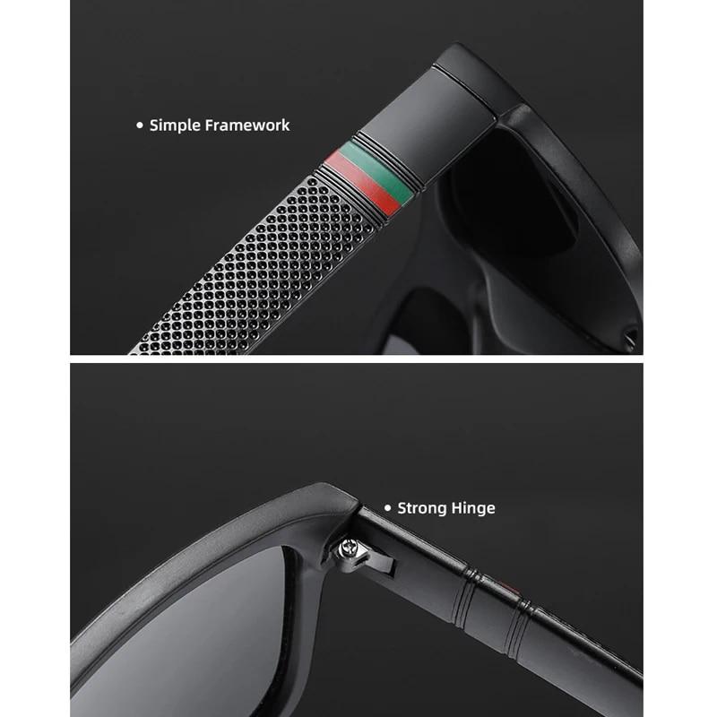 Большие поляризационные солнцезащитные очки для мужчин и женщин, модные квадратные винтажные солнцезащитные очки для путешествий, рыбалки и путешествий, солнцезащитные очки в большой оправе UV400