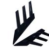 New 1 Pair Car Rear Windshield Decoration Stickers Side Spoiler Splitter Trim Black
