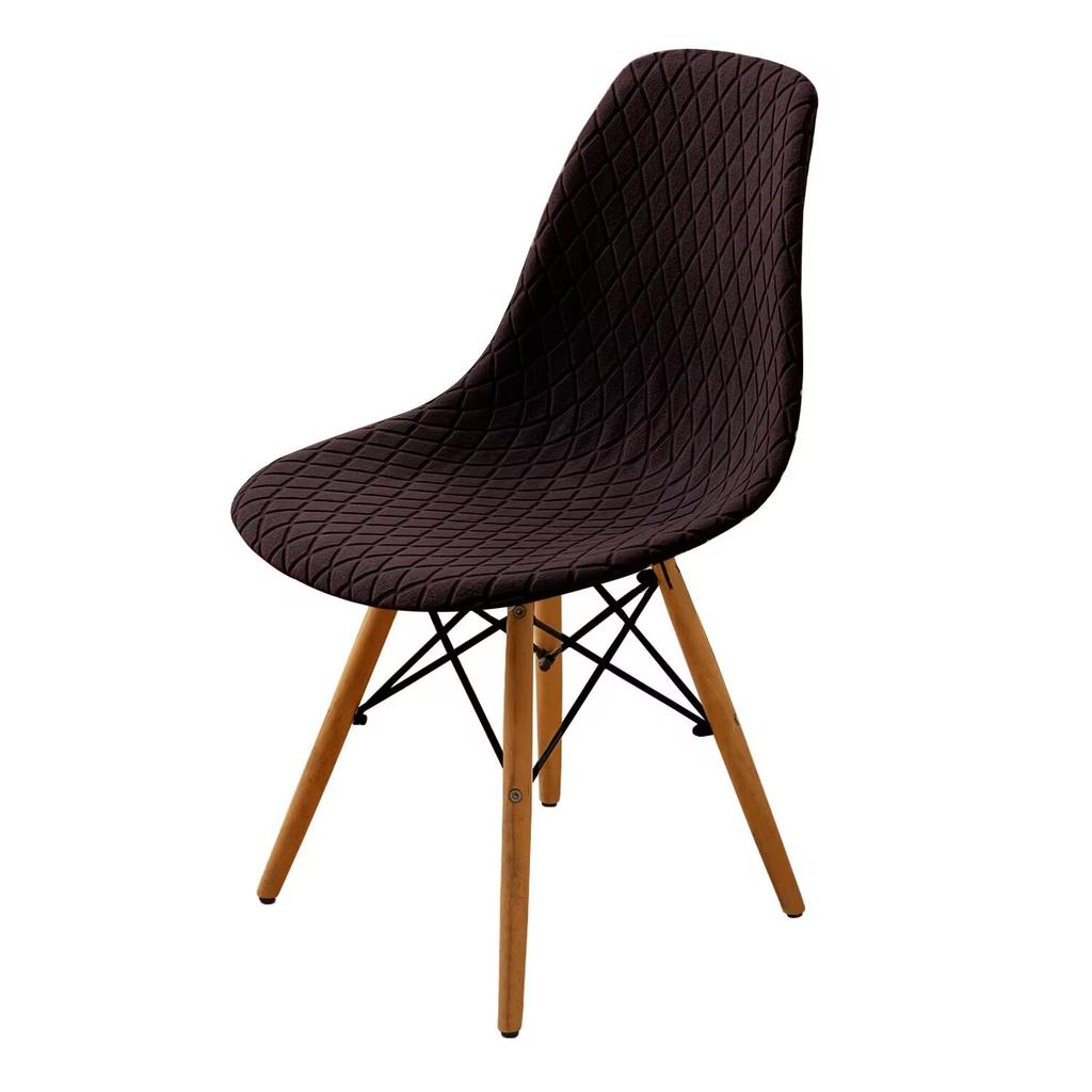 1 шт. жаккардовый чехол на стул-ракушку, короткая спинка, эластичный чехол на обеденный стул, регулируемый чехол на сиденье для столовой, для бара, вечеринки, домашнего декора