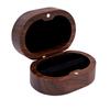 Handmade Wooden Rustic Ring Box Clear Lid Wedding Ring Storage Box Velvet Interior Magnet Closure Proposal Engagement Ring Holder