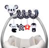 Sylfaen Car Seat Toys For Babies 0-6 Months High Contrast Toys Newborn Hanging Spiral Plush Stroller Toys Gifts For 0 3 6 9 12 Months Baby