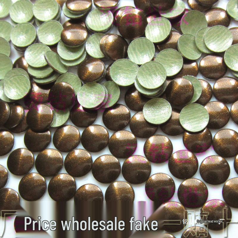 Бронзовый корейский алюминиевый клеевой заклепка для DIY одежды