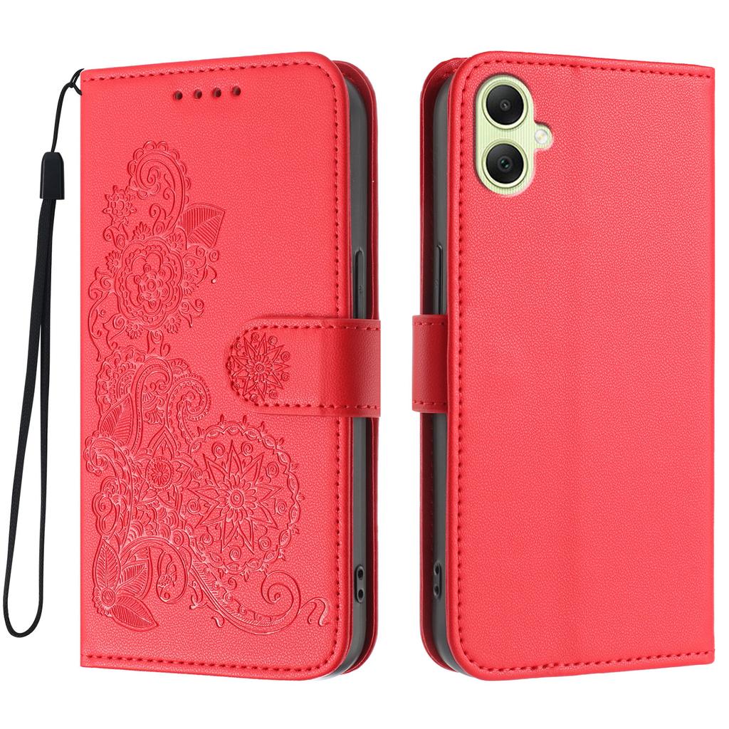 For Samsung Galaxy A06 5G/Galaxy A06 4G Phone Cases Mandala Flower Leather Wallet Mobile Cover with Strap