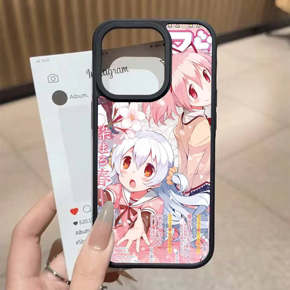 Популярная Аниме Девушка Для iphone 11 12 13 14 15 Pro Max 17 16 Plus Жесткая Задняя Крышка из PC+TPU