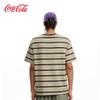Хлопковая футболка с коротким рукавом в полоску Coca-Cola