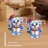 Acrylic Christmas Earrings Cartoon Doll Design For Holiday Accessories Party
